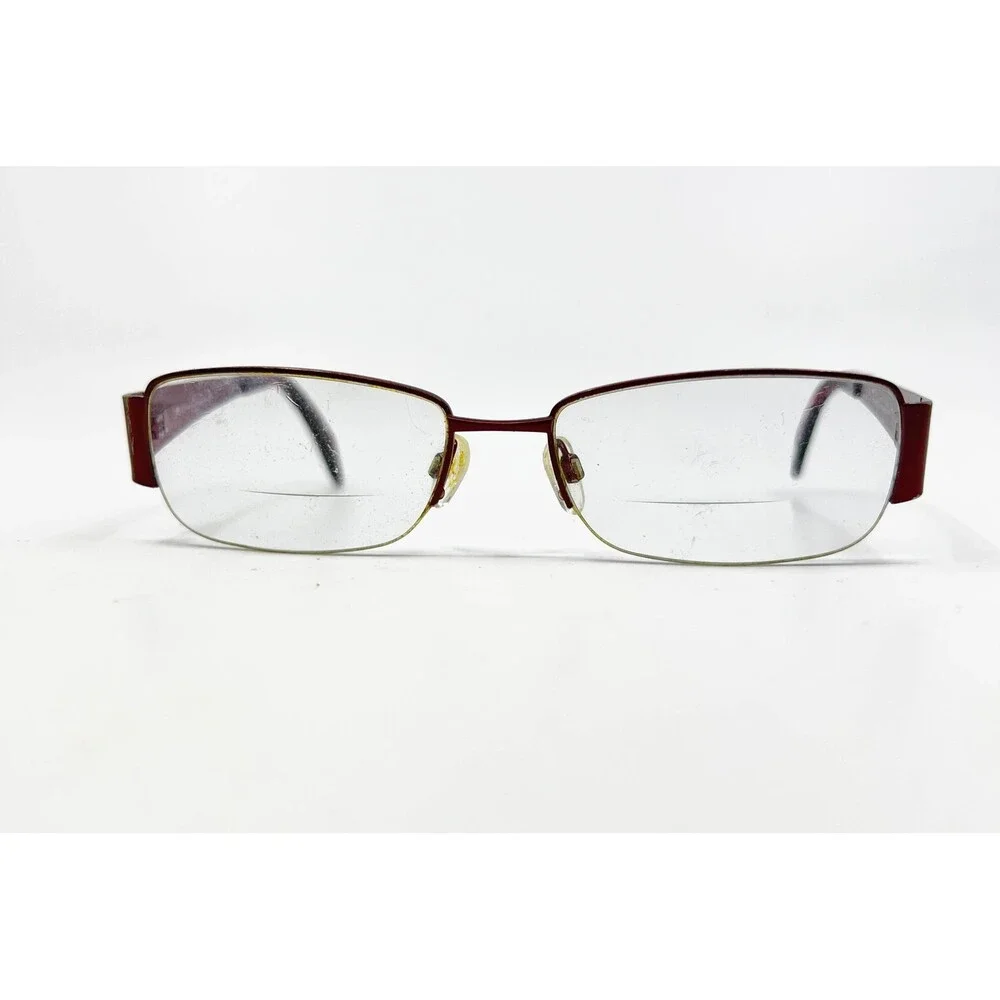Gloria Vanderbilt Eyeglasses Womens Burgundy GG4002 Rectangular 54-17-135